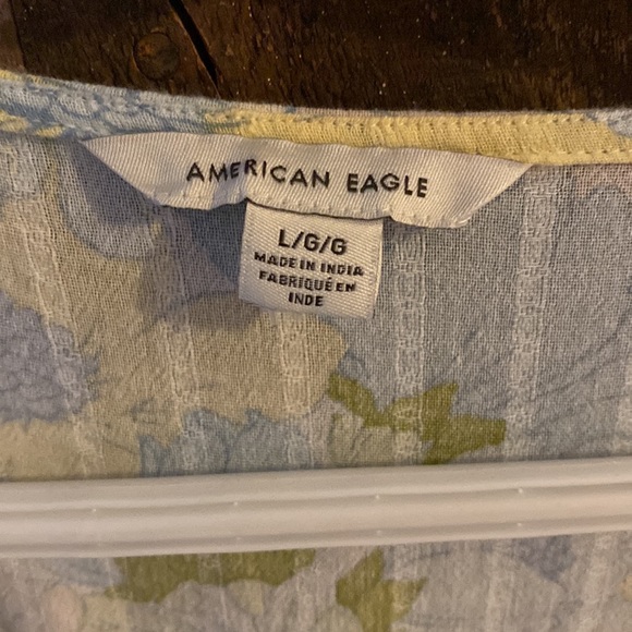 american eagle flower romper size L - Picture 2 of 2